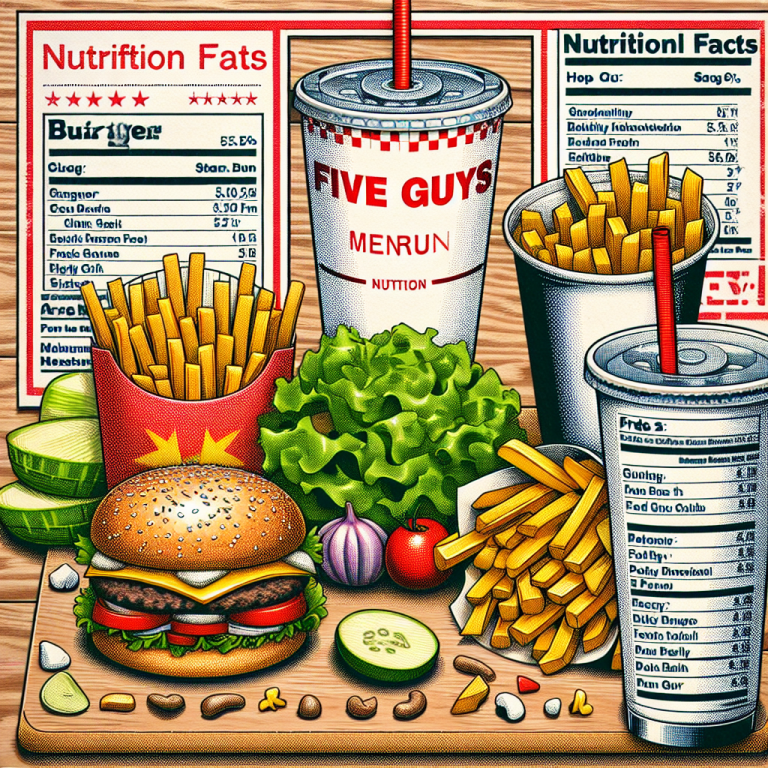 Five Guys Menu Nutrition