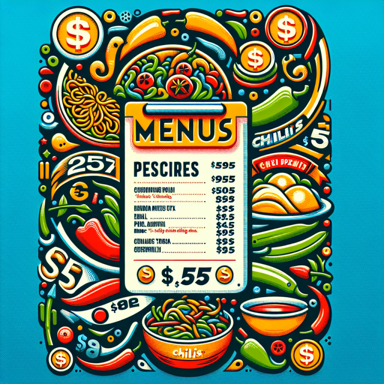 Chiliʼs Menu Prices