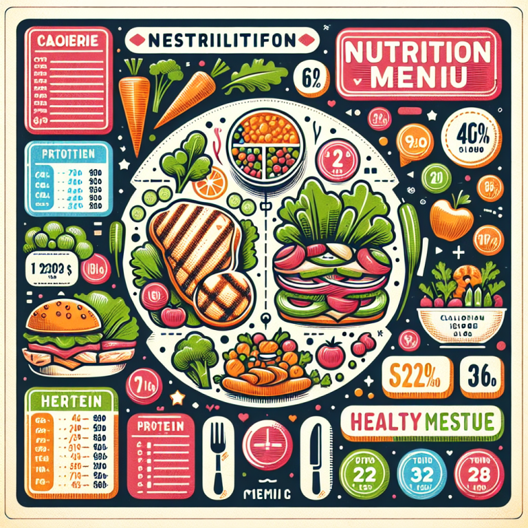 Chiliʼs Nutrition Menu