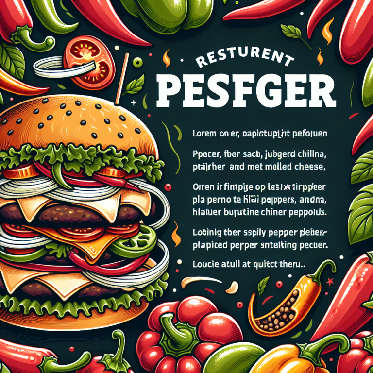 Chiliʼs Burger Menu