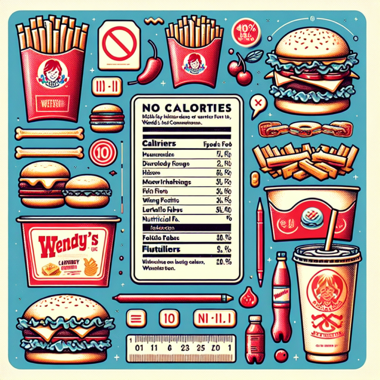 WendyʼS Menu Calories