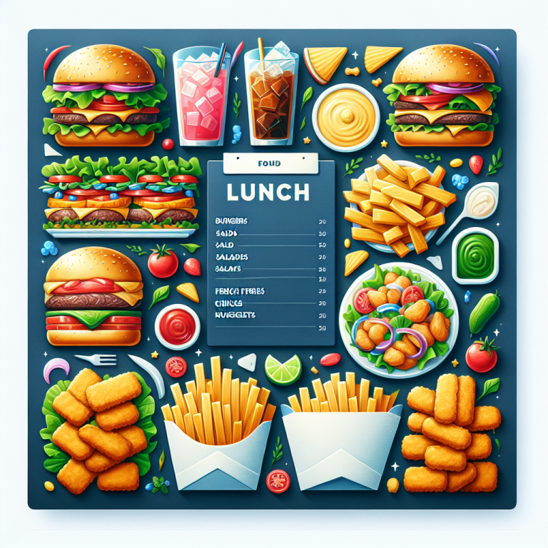 WendyʼS Lunch Menu Time