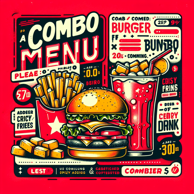 WendyʼS Combo Menu