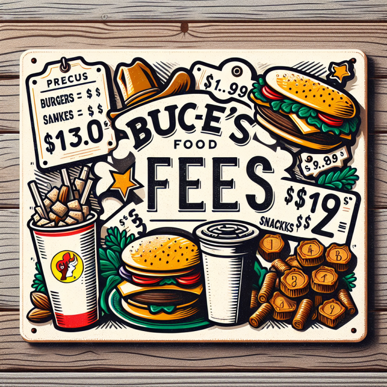 Buc EeʼS Food Menu Prices