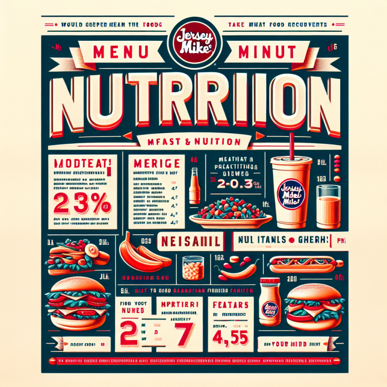 Jersey Mike’s Menu Nutrition First Letter Capital Of Every Word Do Not Use Full Stop