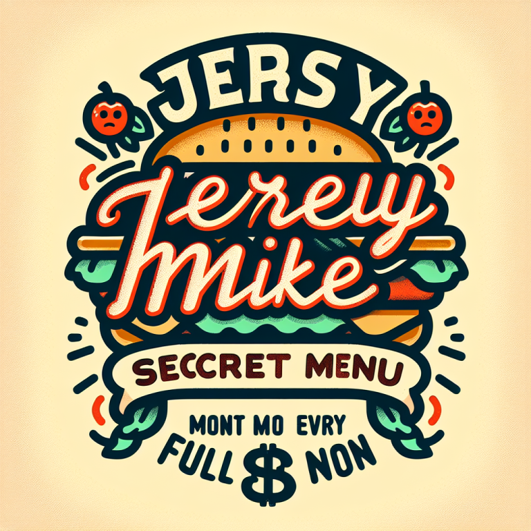 Jersey Mikeʼs Secret Menu 99 First Letter Capital Of Every Word Do Not Use Full Stop