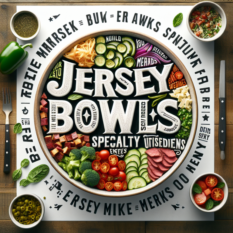 Jersey Mike’s Bowls Menu