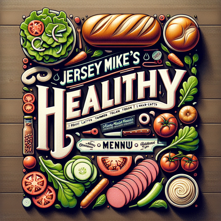 Jersey Mikeʼs Healthy Menu