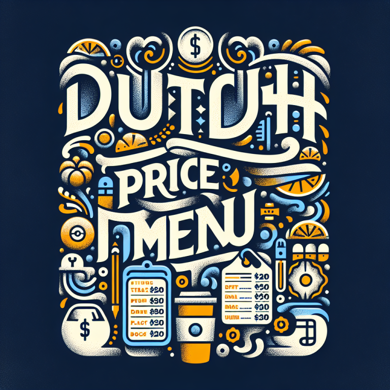 Dutch Bros Price Menu