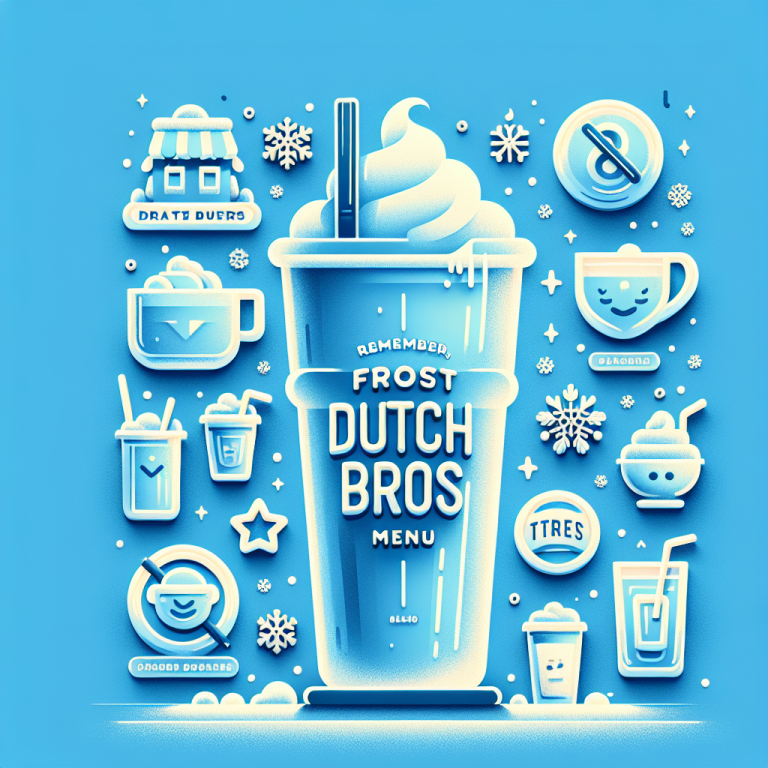 Frost Dutch Bros Menu