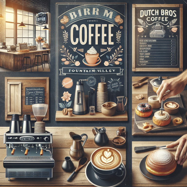 Dutch Bros Coffee Fountain Valley Menu