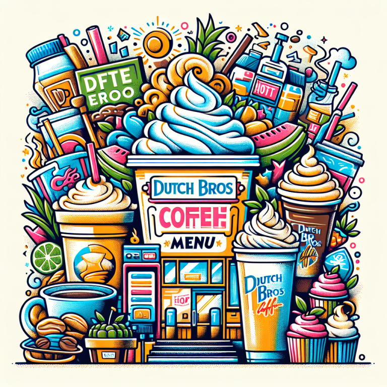 Menu For Dutch Bros