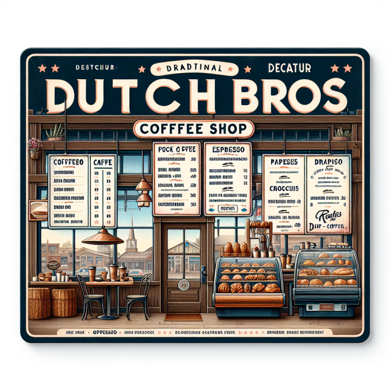 Dutch Bros Coffee Decatur Menu