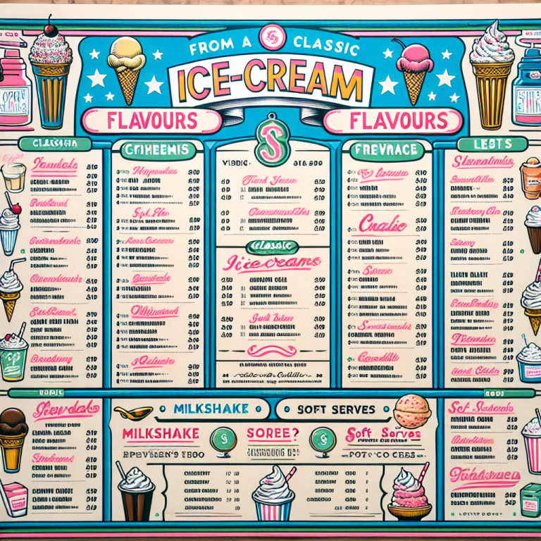 Baskin Robbins Menu Prices With Prices