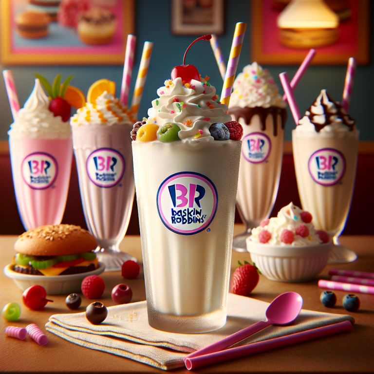 Baskin Robbins Menu Milkshakes