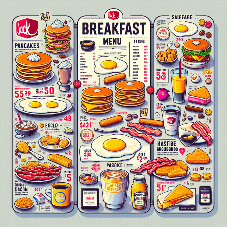 Jack In The Box Breakfast Menu With Prices Near Me