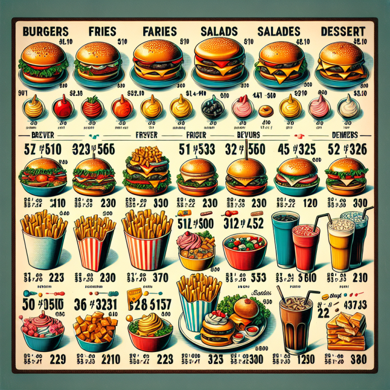 Burger King Menu With Prices