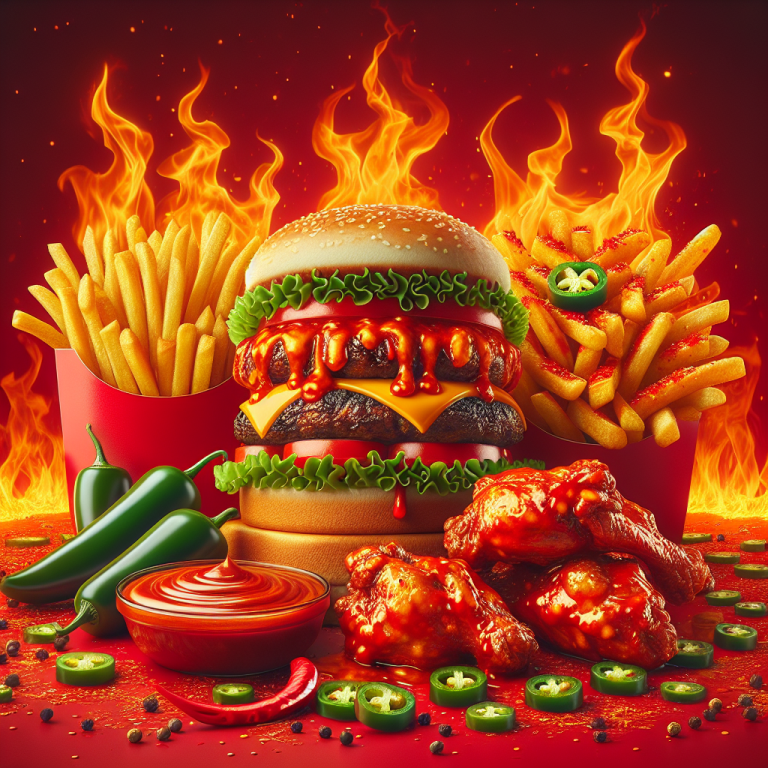 Burger King Fiery Menu