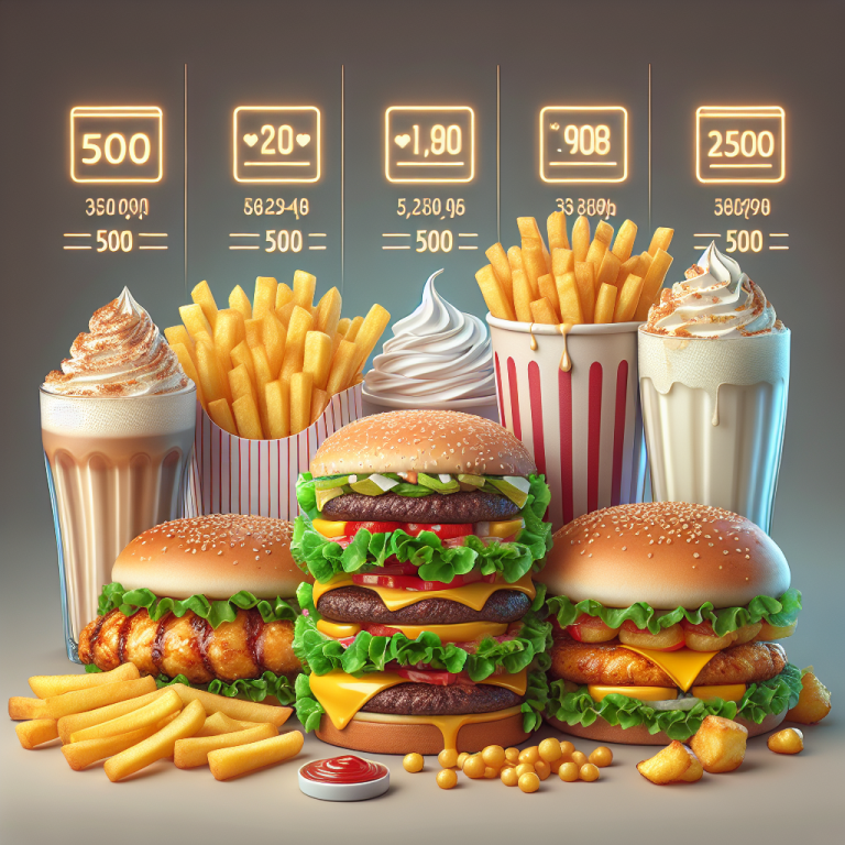 Burger King Menu Calories