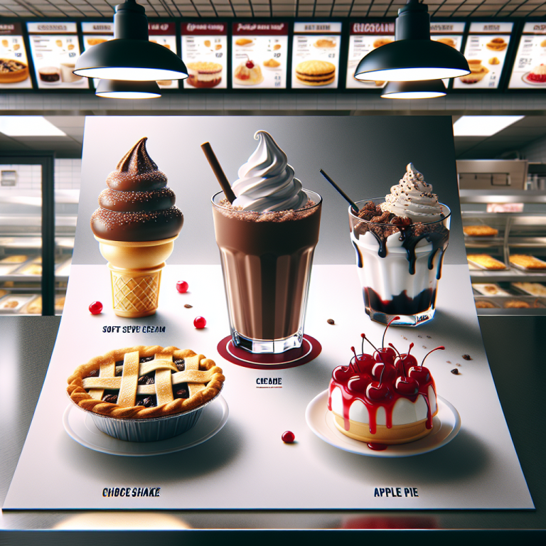 Burger King Dessert Menu