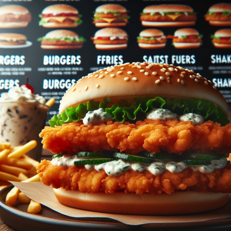 Burger King Fish Sandwich Menu