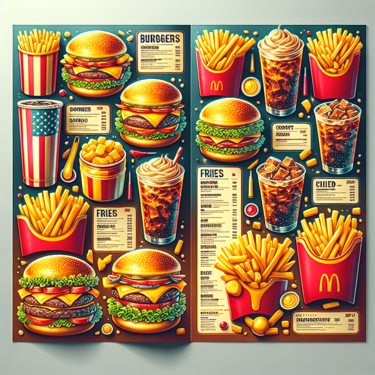 Burger King Whopper Bar Menu