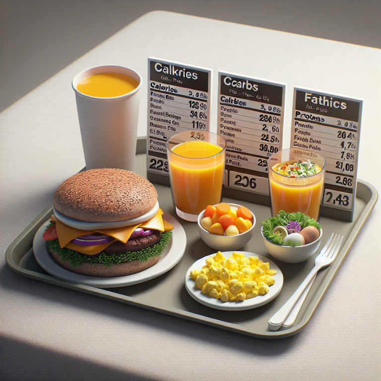 Burger King Breakfast Menu Nutrition