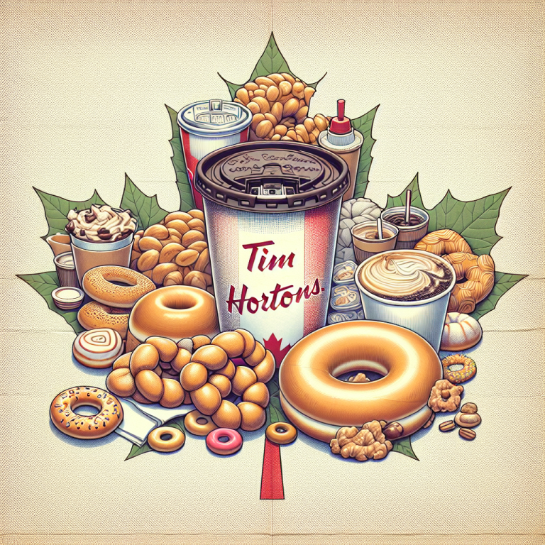 Canada Tim Hortons Menu