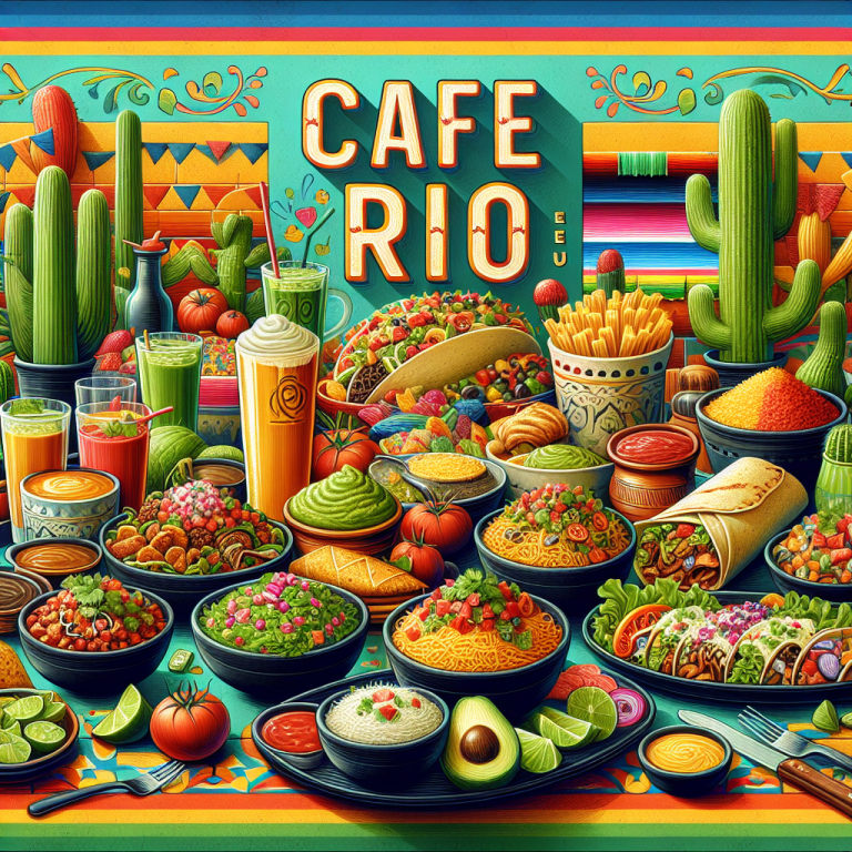 Cafe Rio Menu