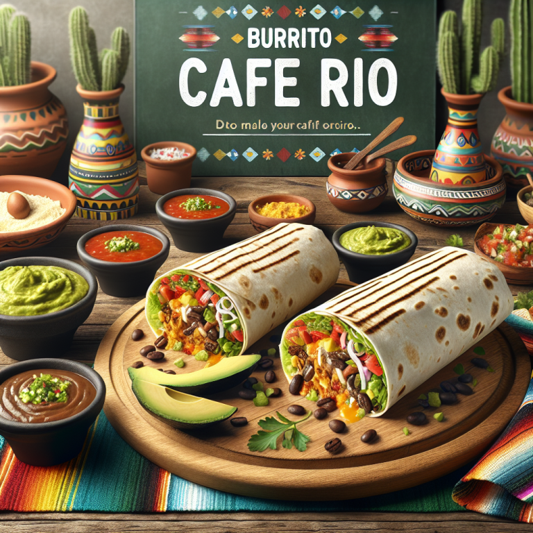 Burrito Cafe Rio Menu