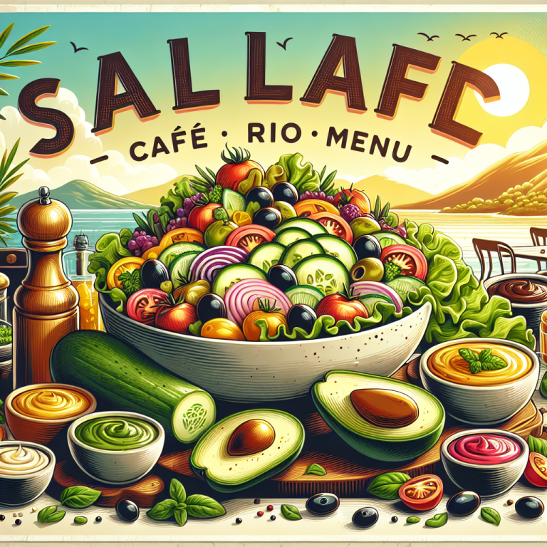 Salad Cafe Rio Menu