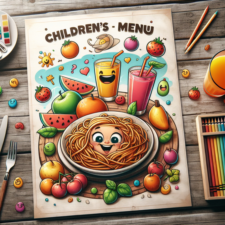 Kids Menu Olive Garden