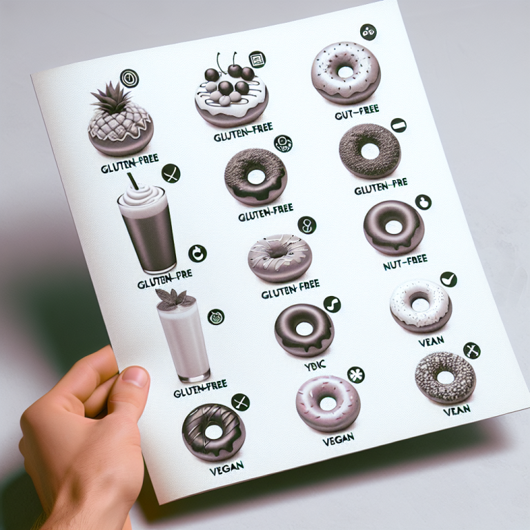 Dunkin Donuts Allergen Menu