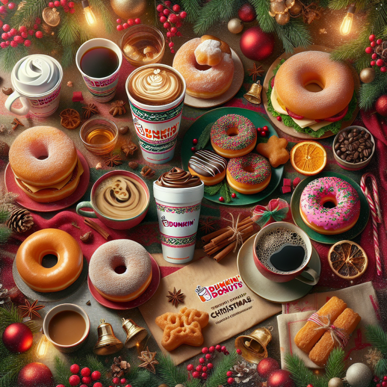 Dunkin Christmas Menu