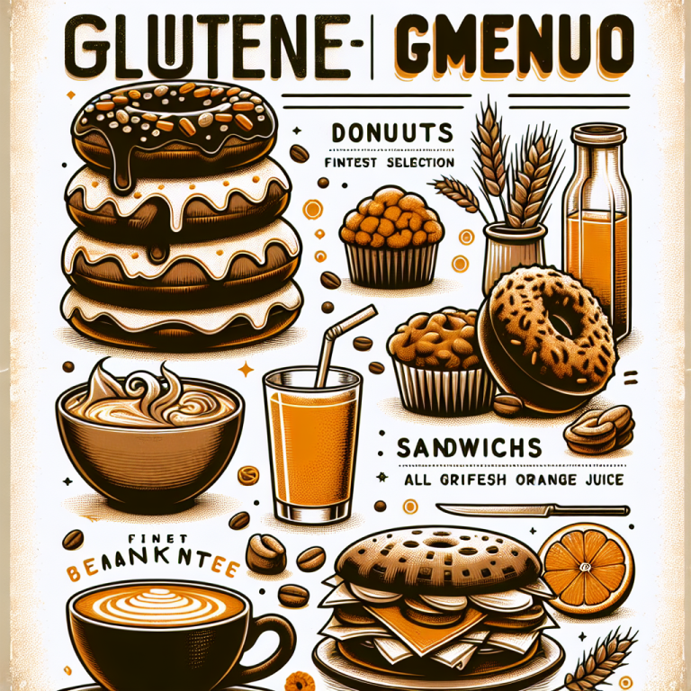 Dunkin Donuts Gluten Free Menu