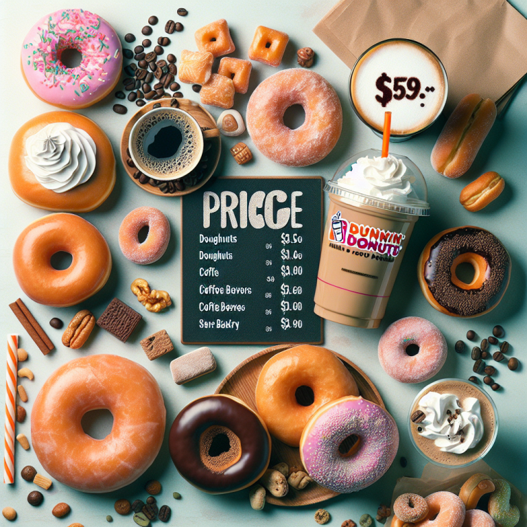 Dunkin Donuts Menu Price