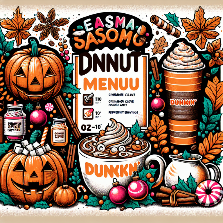 Dunkin Seasonal Menu