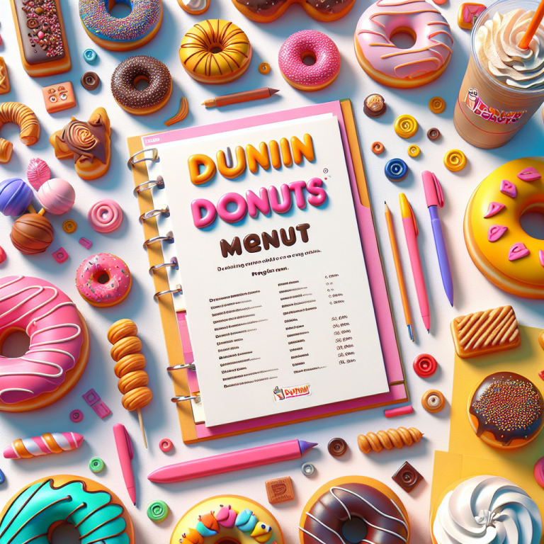 Dunkin Donuts Donuts Menu