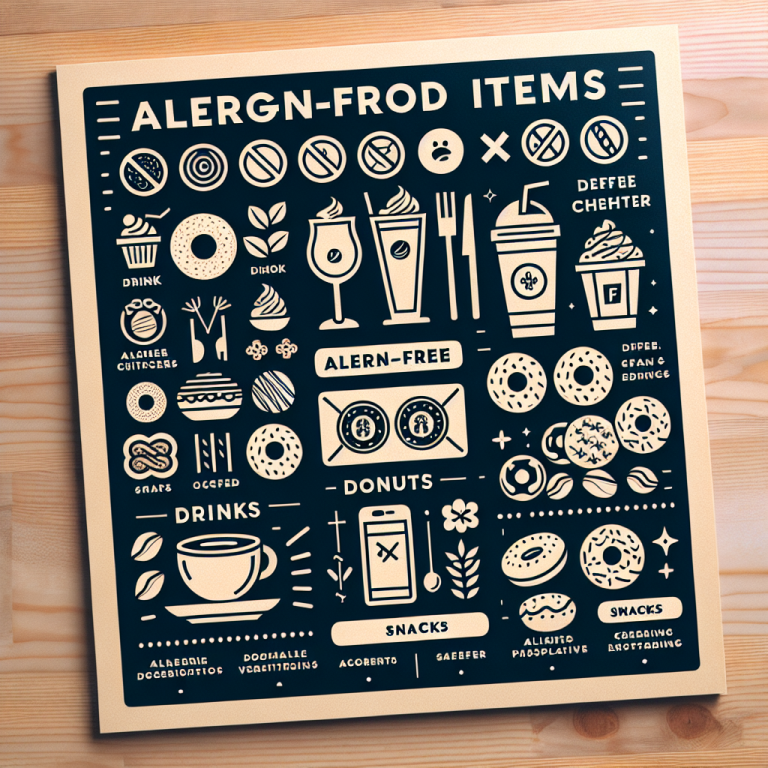 Dunkin Allergy Menu