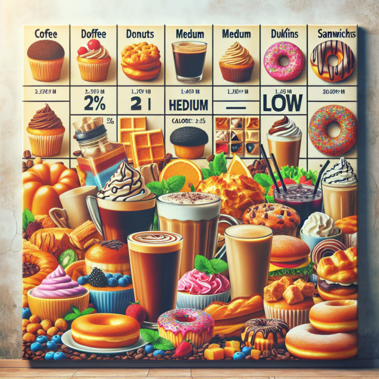 Dunkin Calorie Menu