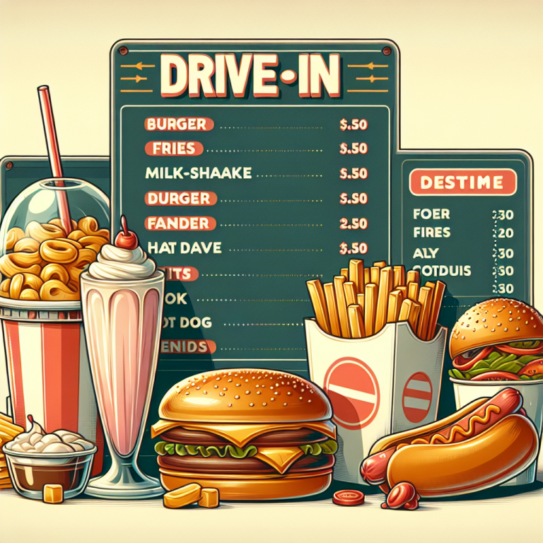 Sonic Drive In Menu Prices