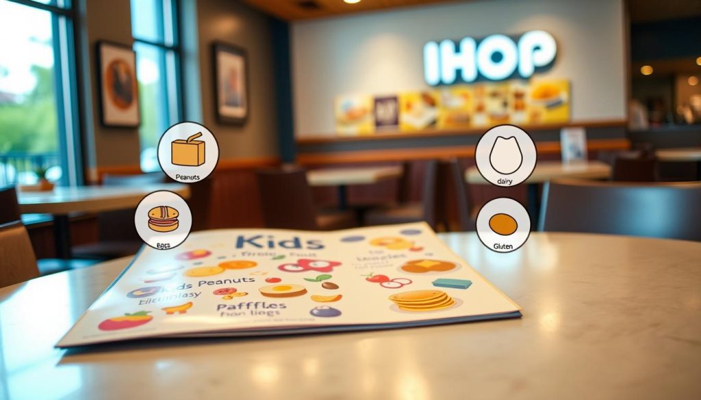 Allergen information for kids dining safety at IHOP