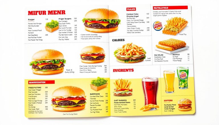 Burger King Nutrition Menu