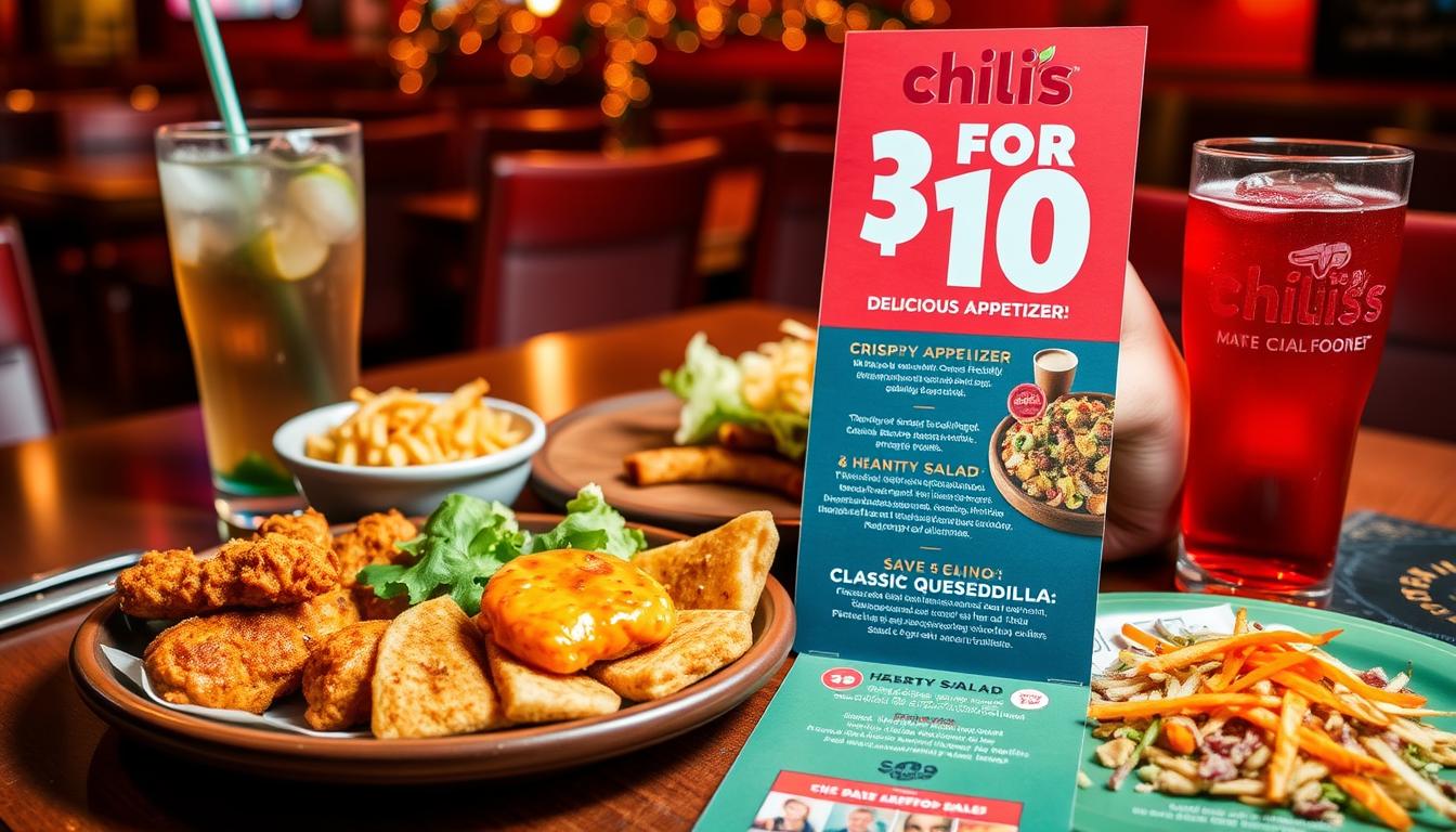 Chili's Menu Prices 3 for $10