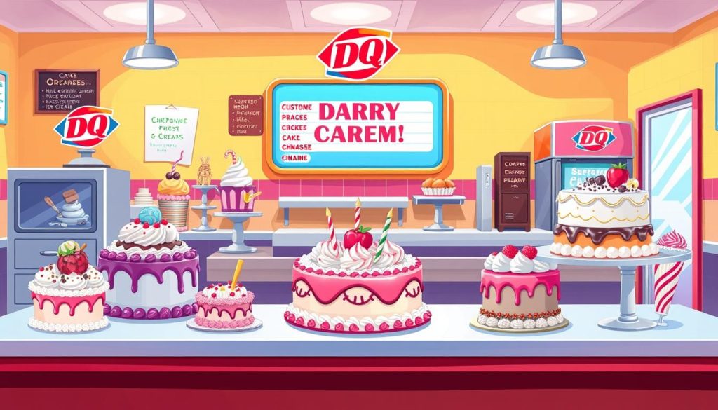 Dairy Queen custom cake ordering