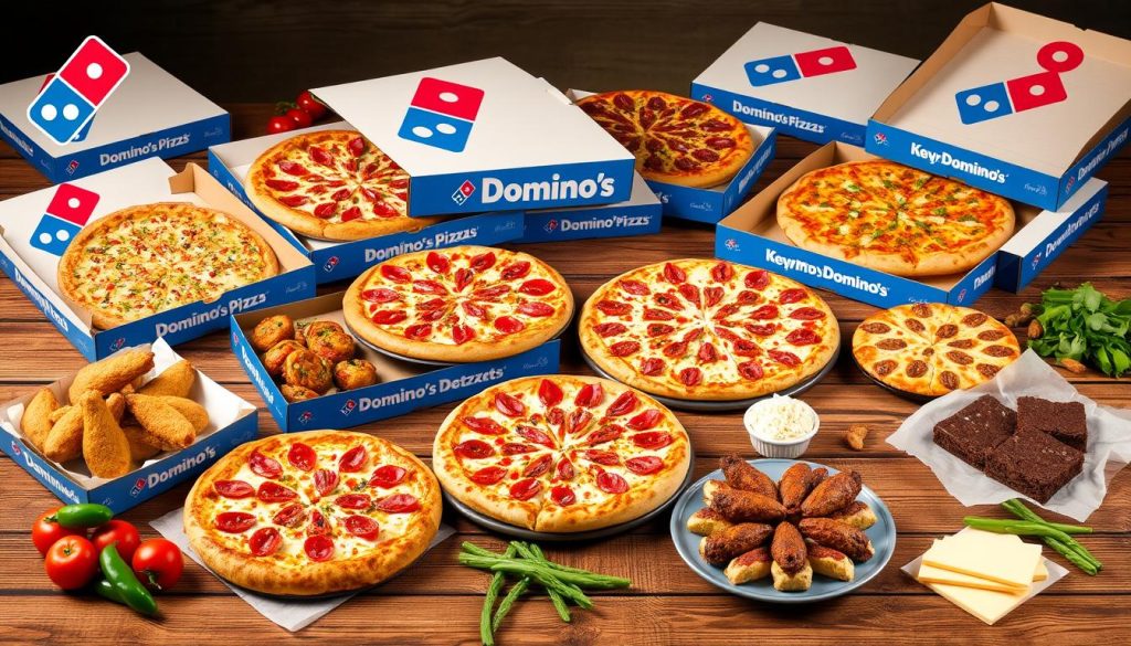 Domino's Pizza delivery menu