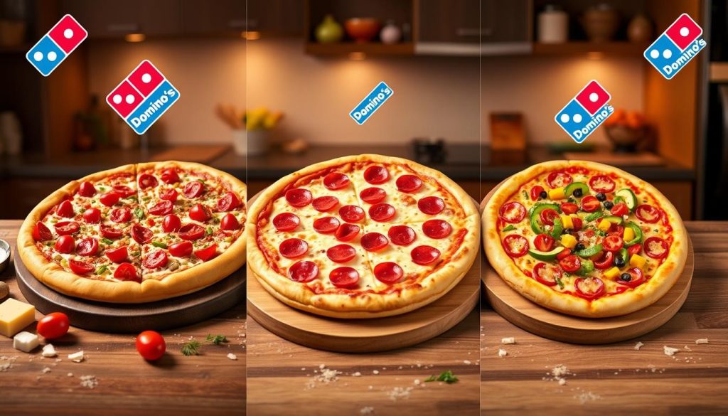 Domino's pizza sizes