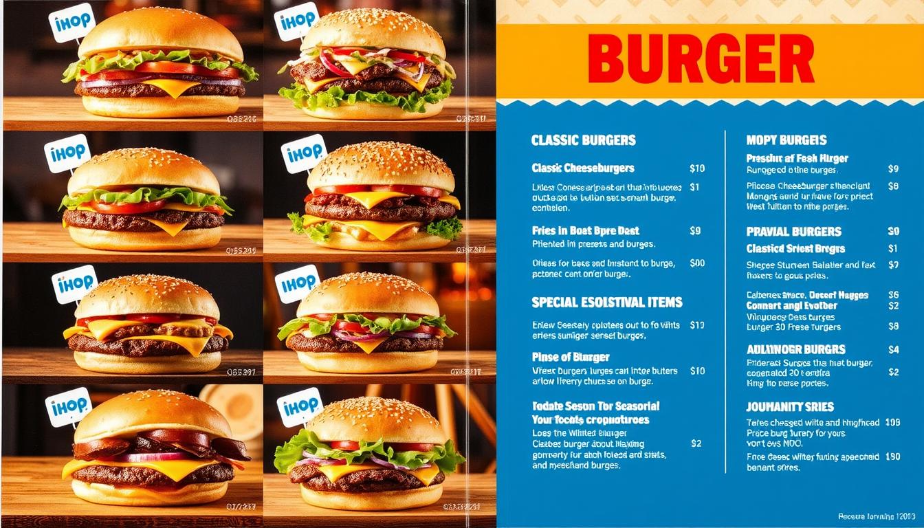 IHOP Burger Menu