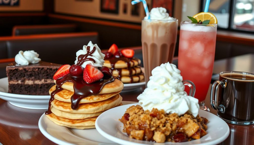 IHOP desserts and beverages