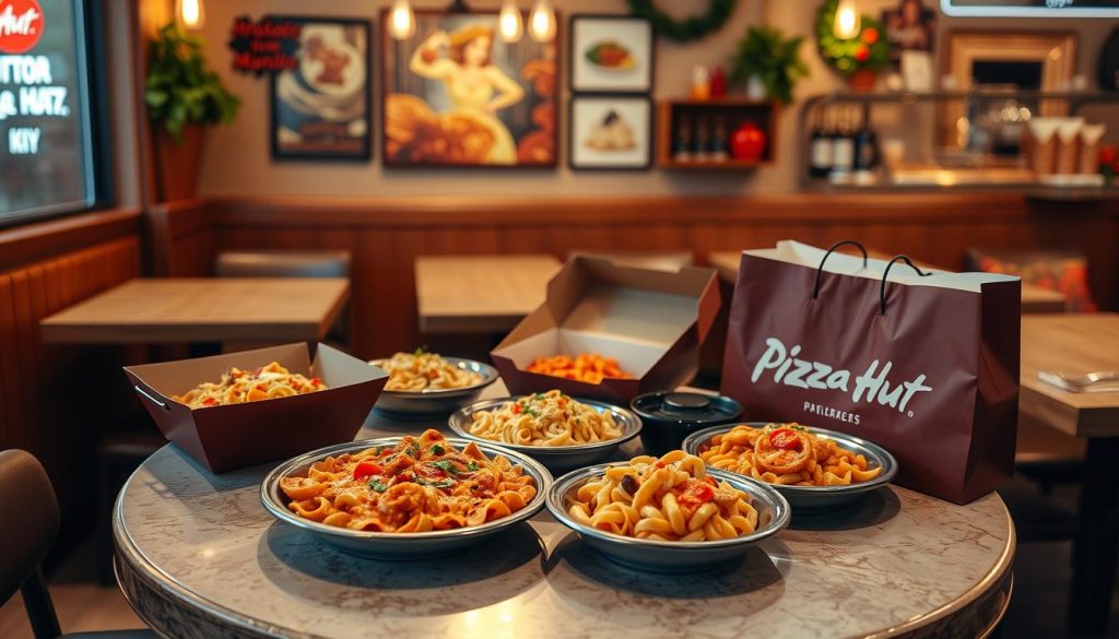 Pizza Hut pasta ordering options